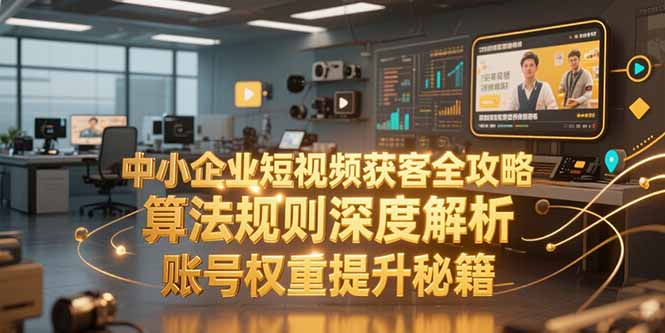 （15326期）中小企业短视频获客全攻略，算法规则深度解析，账号权重提升秘籍