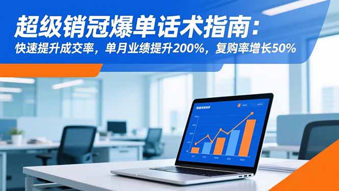 （16511期）超级销冠爆单话术指南：快速提升成交率，单月业绩提升200%，复购率增长50%