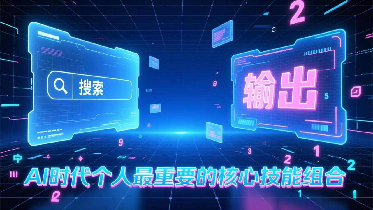 (17074期)付费文章:AI时代个人最重要的核心技能组合:“输出能力”和“搜索能力”