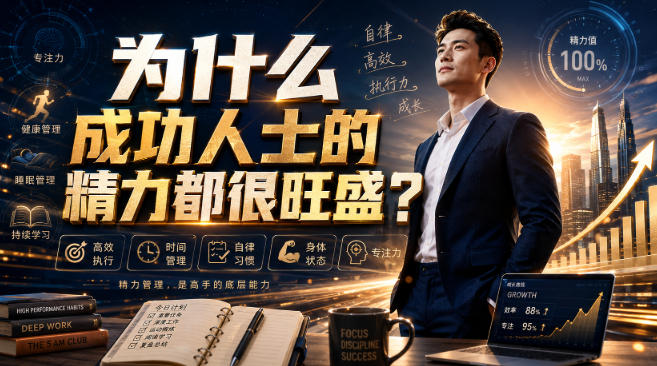 付费文章：为什么成功人士的精力都很旺盛？