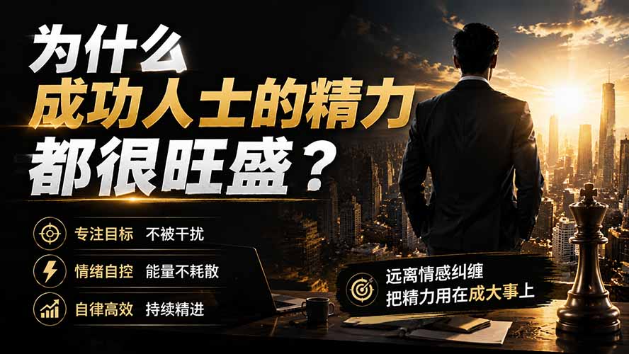 （19754期）付费文章：为什么成功人士的精力都很旺盛？
